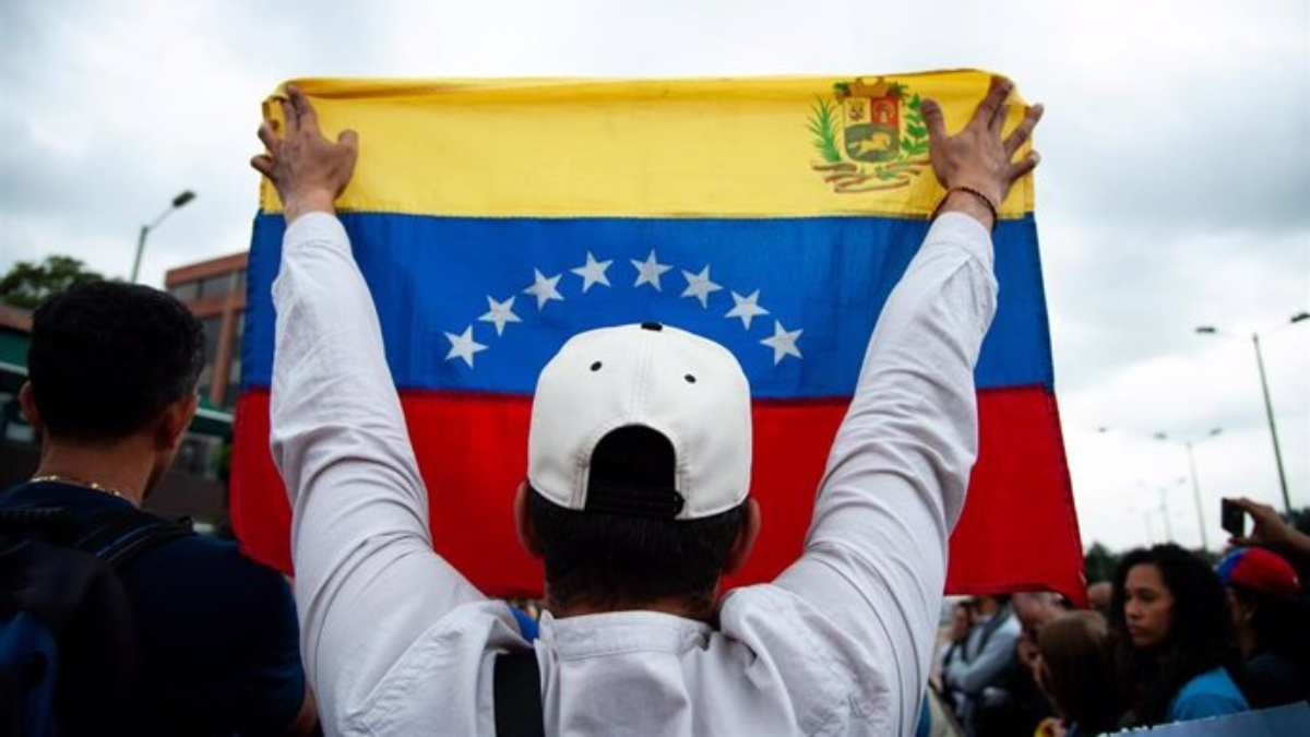 Manifestación en apoyo a la opositora venezolana María Corina Machado venezuela