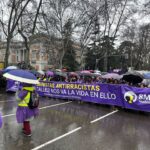 La lluvia se cuela en las marchas reivindicativas del 8M