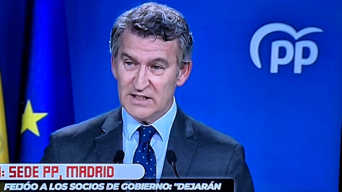 Feijóo deja la moción de censura en manos de los socios del Gobierno para no ser cómplices de la corrupción