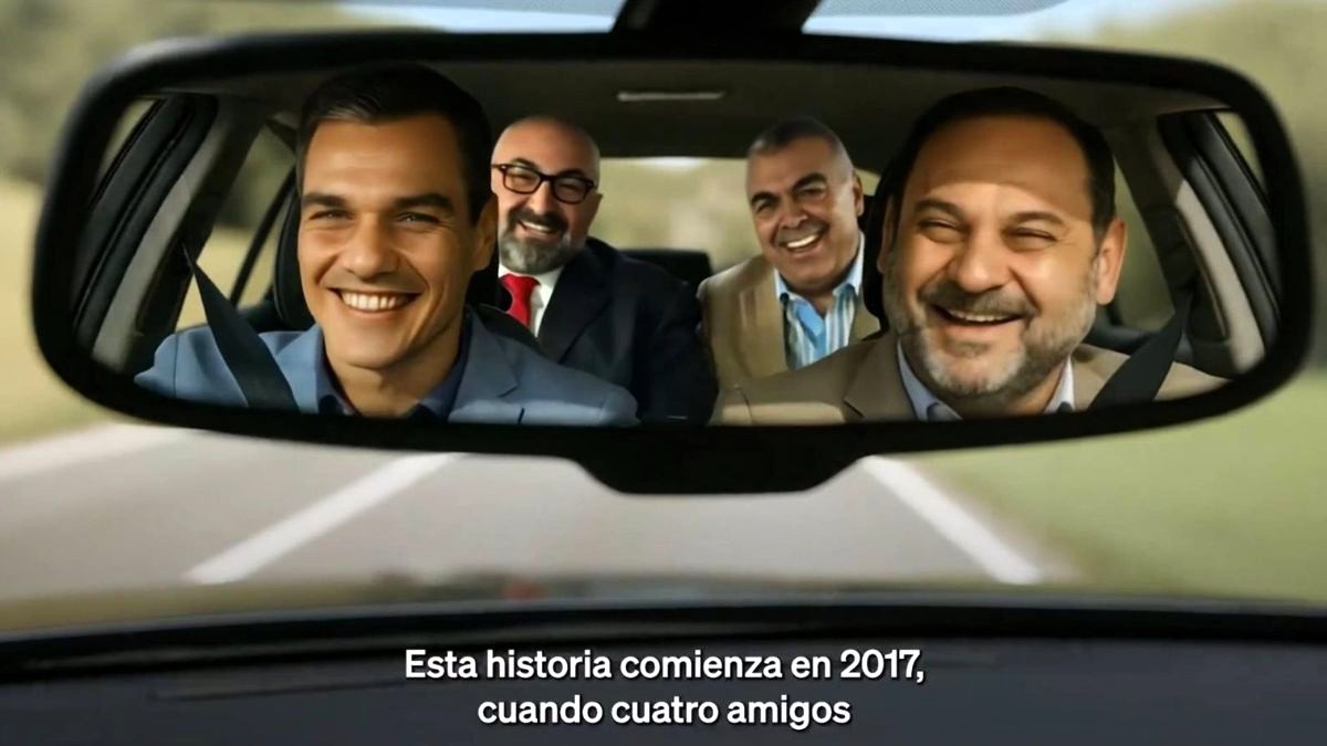 El PP recrea en vídeo con IA los orígenes de la 'banda del Peugeot'