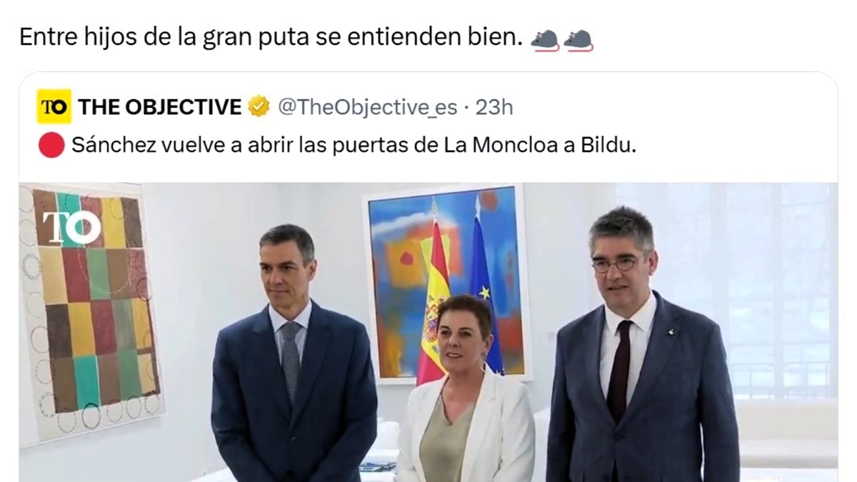 Ortega Smith llama a Pedro Sánchez "hijo de la gran puta"