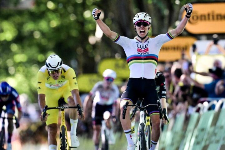 Tadej Pogacar logra su victoria 100 y confirma el pulso con Vingegaard por el Tour
