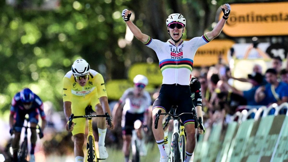 Tadej Pogacar logra su victoria 100 y confirma el pulso con Vingegaard por el Tour
