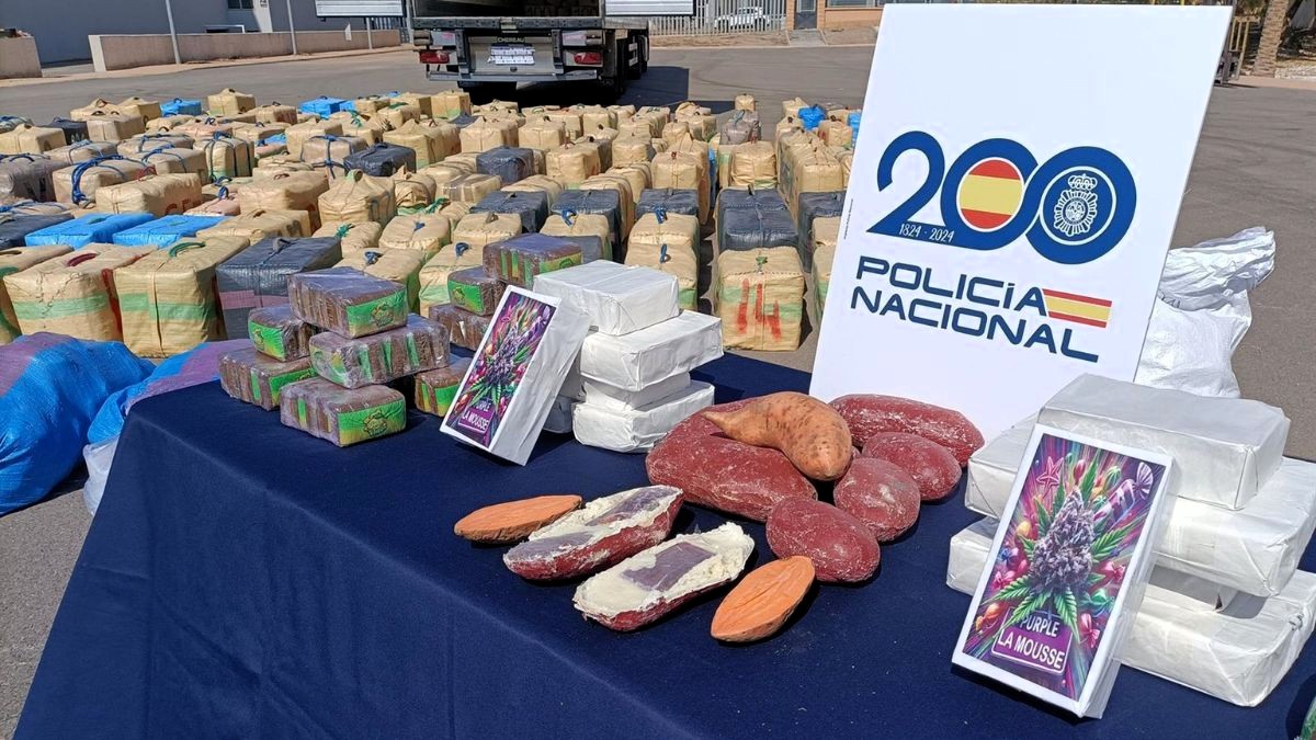 Meten más de quince toneladas drogas entre sandías y batatas desde Marruecos