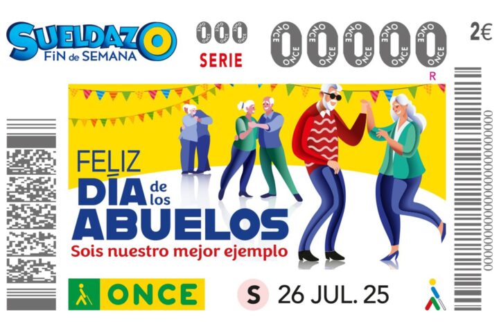 La ONCE dedica el cupón de este sábado al Día de los Abuelos: "Sois nuestro ejemplo"