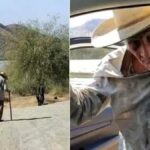 El hombre que detuvo su reloj en una carretera
