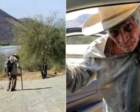 El hombre que detuvo su reloj en una carretera