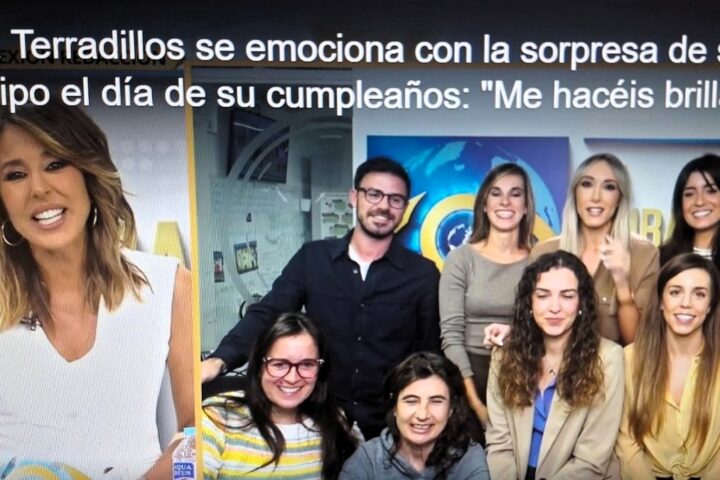 Sorpresa de la periodista Ana Terradillos en pleno directo