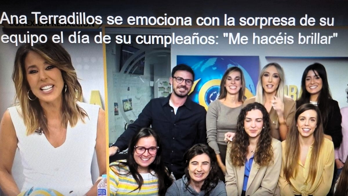 Sorpresa de la periodista Ana Terradillos en pleno directo