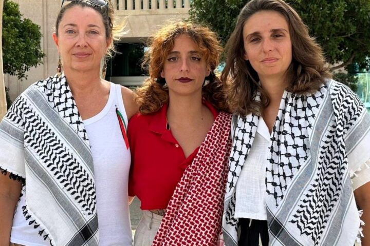 Reyes Rigo y otros cuatro activistas miembros de la Flotilla a Gaza viajan ya de vuelta a España