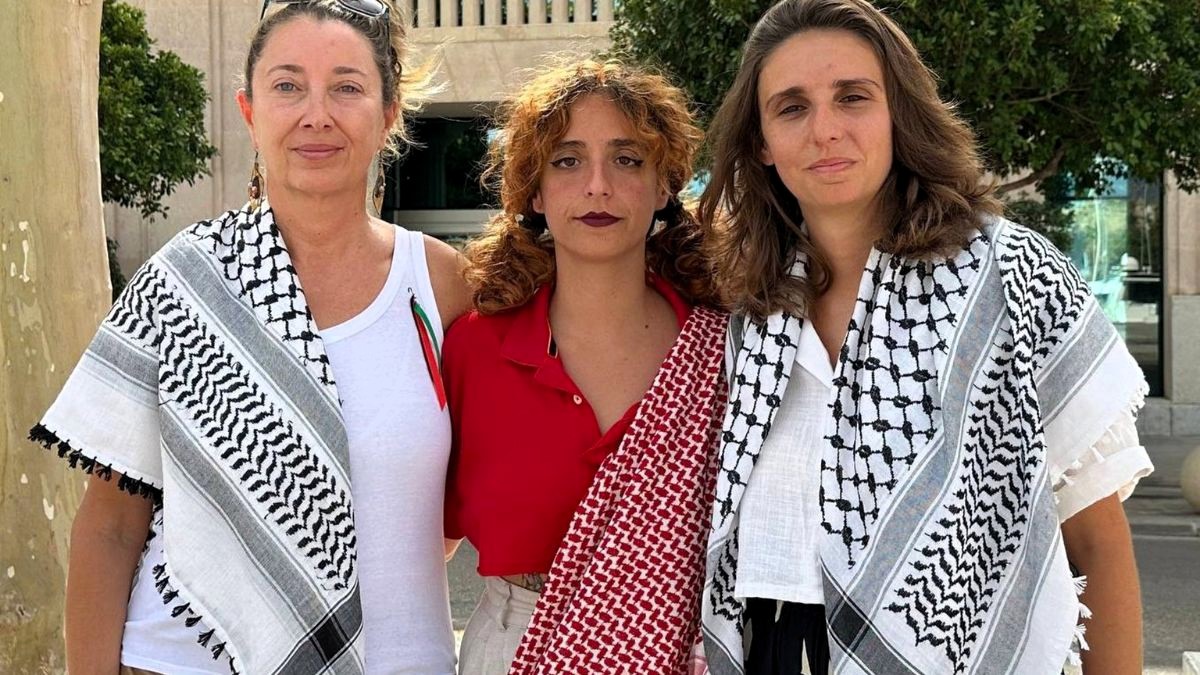 Reyes Rigo y otros cuatro activistas miembros de la Flotilla a Gaza viajan ya de vuelta a España