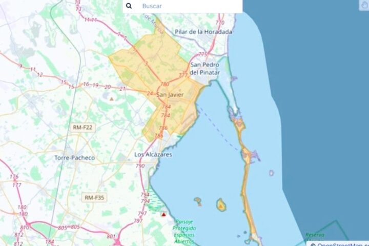 Aviso de lluvias torrenciales este sábado en Alicante y Murcia
