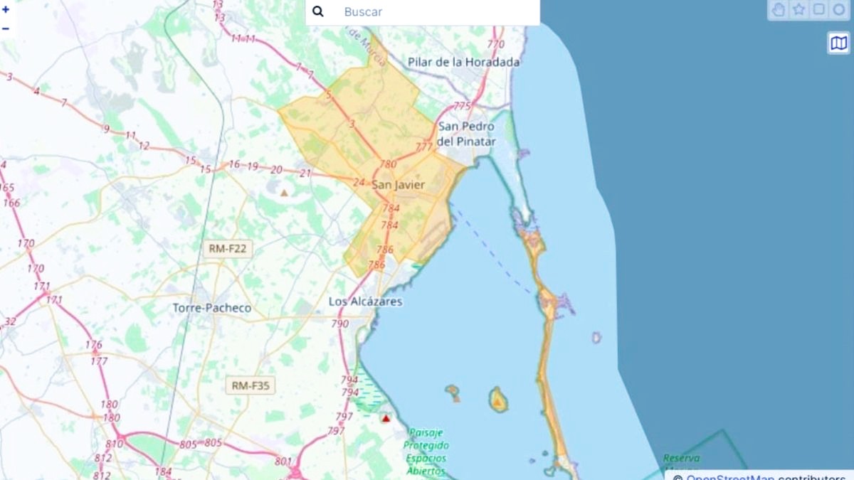 Aviso de lluvias torrenciales este sábado en Alicante y Murcia