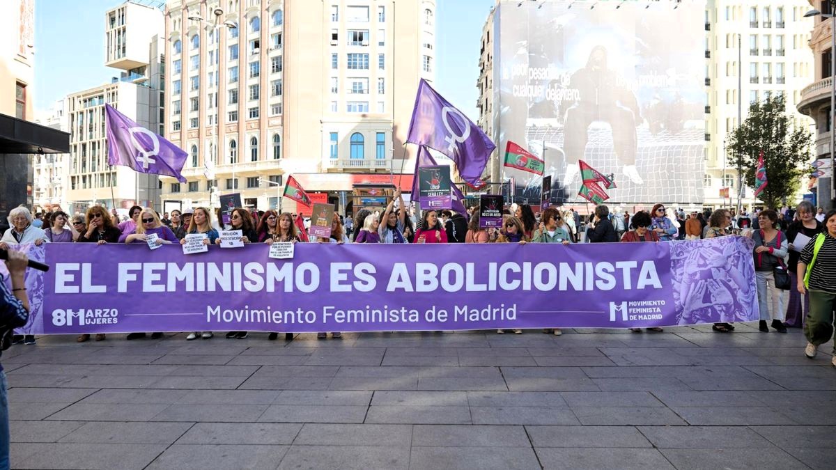 El Movimiento Feminista de Madrid se manifiesta contra la "industria criminal" de la prostitución