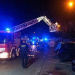 Desalojadas 20 personas, cuatro de ellas heridas, en el incendio de un edificio en Tenerife