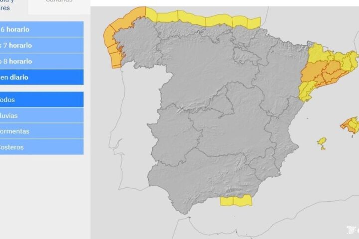 Descenso de temperaturas en todo el país con 15 provincias en alerta por lluvias, tormentas y olas
