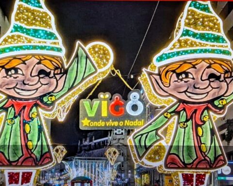 Vigo enciende sus luces de Navidad con hoteles casi completos y gran expectativa por las fiestas