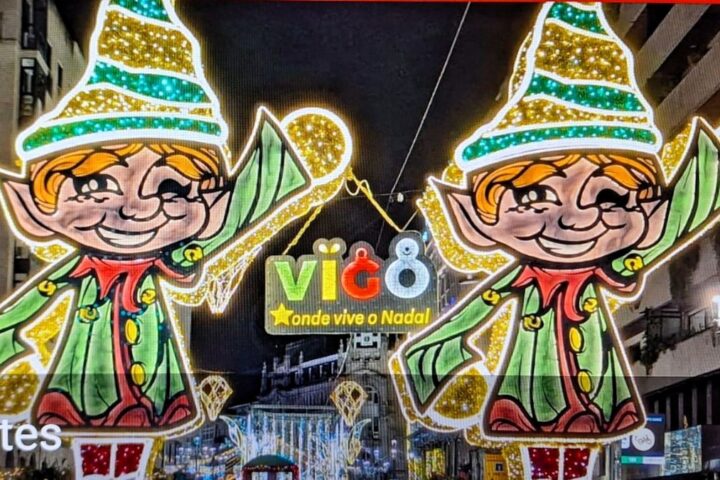 Vigo enciende sus luces de Navidad con hoteles casi completos y gran expectativa por las fiestas