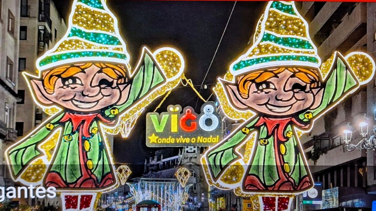 Vigo enciende sus luces de Navidad con hoteles casi completos y gran expectativa por las fiestas