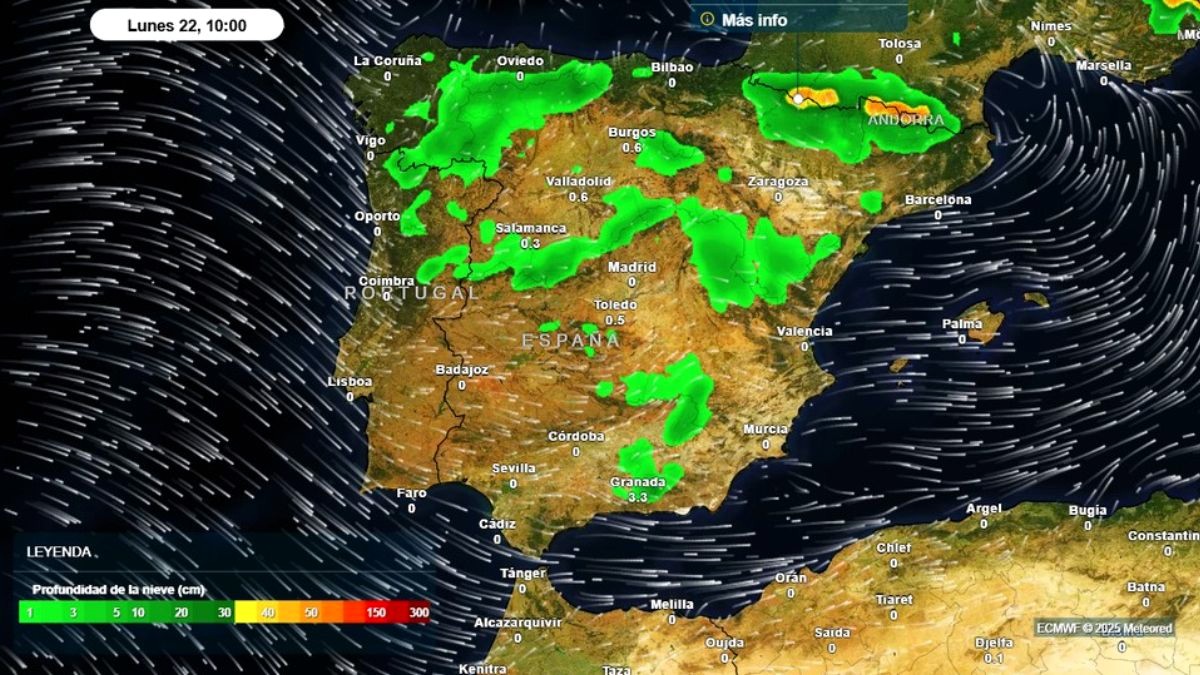 El tiempo nos regala para los próximos días nieve en cotas bajas y frío polar, como en las Navidades de antes