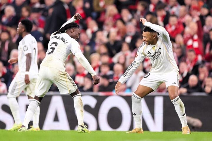 El Real Madrid respira con una goleada en San Mamés gracias a un colosal Mbappé