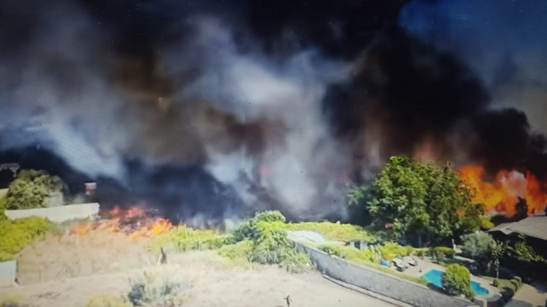 Incendio en Madrid