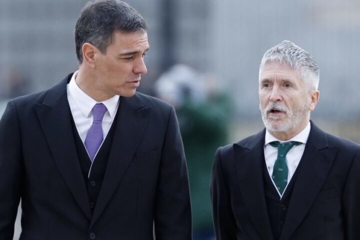 Pedro Sánchez y Marlaska.