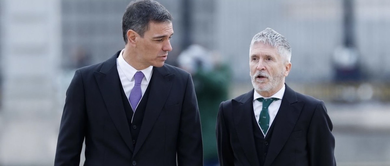 Pedro Sánchez y Marlaska.